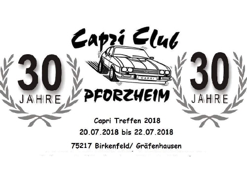 Ford Capri Treffen Pforzheim Juli 2018